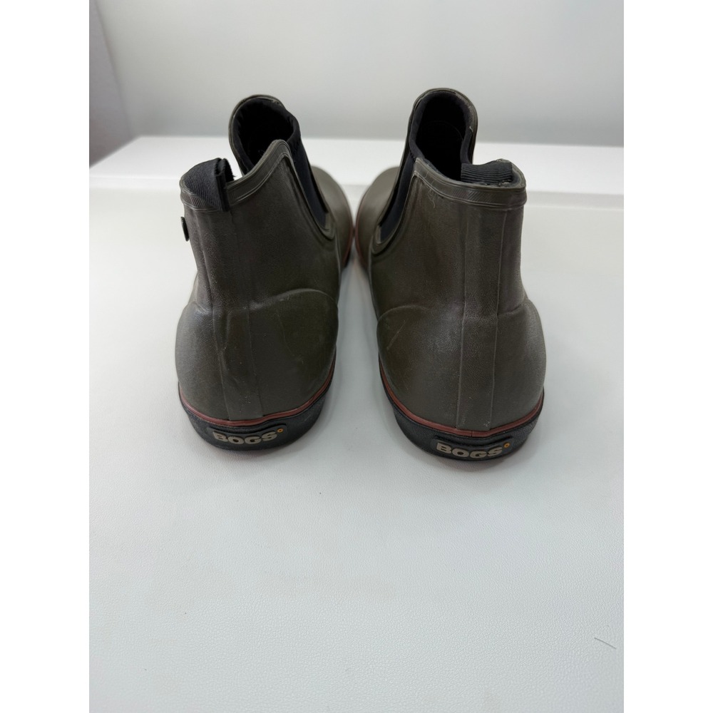 Bogs Hawthorne Mens Waterproof Rubber Chelsea Rain Boots Green 52412 Size 13 New - Picture 6 of 10